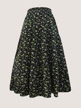 NIGHT BLOOM - 3 TIERED FLORAL SKIRT